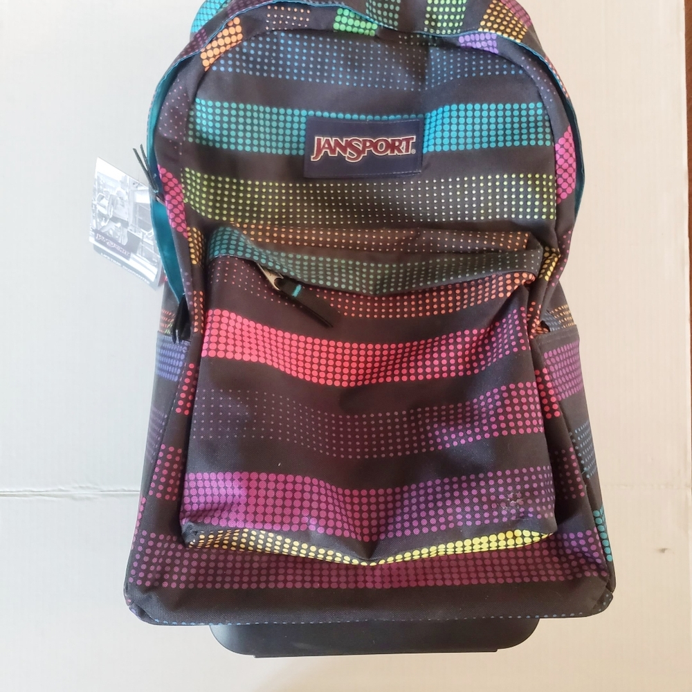 Jansport Disco Dot rolling backpack New NWT